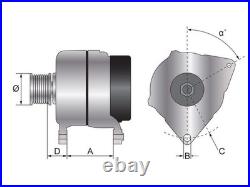 Mahle alternator MG15 14V 100 Amps fits Ford New Holland 5640, 7740, 8340, TM115
