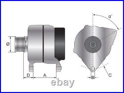 Mahle alternator MG223 14V 120 Amps fits Case IH JXU Farmall, NH T4.95, Steyr