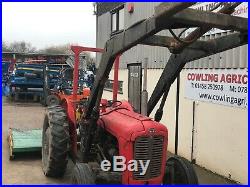 Massey Ferguson 35 3 Cylinder Tractor With loader+Bucket/Muck Fork & Topper