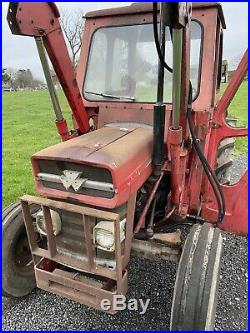 Massey ferguson 135 tractor classic ford agricultural vintage loader
