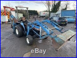 Mitsubishi MT300D Tractor With Loader Backhoe 4x4 Grass Tyrea