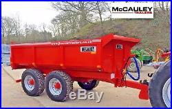 NEW 2018 14 TON McCAULEY LOW SIDED DUMP TRAILER, tractor, digger, low loader, jcb