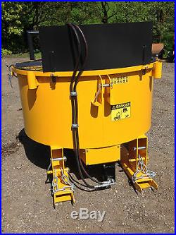 NEW HYDRAULIC DRIVEN PAN MIXER, concrete mixer, digger, trailer, tractor, forklift