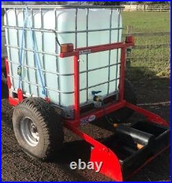 NEW IBC Stock water trough trailer Mobile trough for, equine, beef, sheep