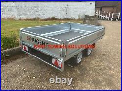 NEW Nugent 8ft x 5ft General Flatbed GF2515S with Dropsides Trailer 2000KG MGW