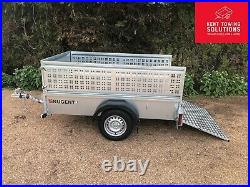 NEW Nugent Utility Goods U2213S Trailer Inc Ramp & Side Extensions 7'1 X 4'2