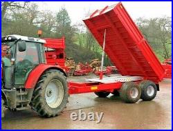 New 8t & 10t Dropside Tractor Tipping Trailer