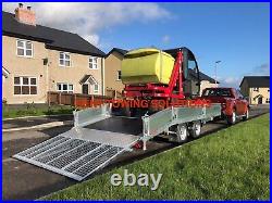 New Nugent Beavertail 16ft1 x 6ft7 B4920H Trailer with Dropsides + Ramp 3500KG