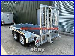 New Nugent P2813S Plant Trailer 9ft2 x 4ft4 Ramp Tailgate 2700KG Heavy Duty