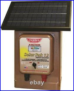 New Parker Mccrory Mag12-sp Electric Fence 12 Volt Solar 30 Mile Charger USA