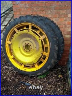 New Price -Rowcrop wheels with good tyres 2 off