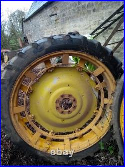 New Price -Rowcrop wheels with good tyres 2 off