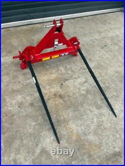 New Rear 3 point linkage Tractor A frame Folding Twin Bale spike Fork cat 1-2 New Rear 3 point linkage Tractor A frame Folding Twin Bale spike Fork cat 1-2