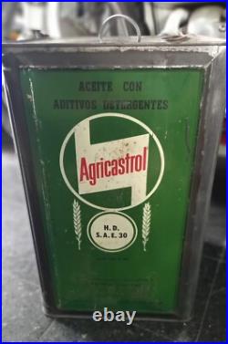 Old Agri Castrol motor oil Can tractor farm agricultural machinery