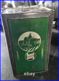 Old Agri Castrol motor oil Can tractor farm agricultural machinery
