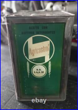 Old Agri Castrol motor oil Can tractor farm agricultural machinery