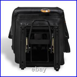 Open Design Tractor Seat with Adjustable Suspension & Padded Comfort