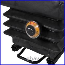 Open Design Tractor Seat with Adjustable Suspension & Padded Comfort