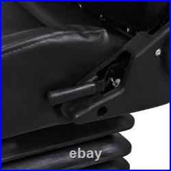 Open Design Tractor Seat with Adjustable Suspension & Padded Comfort
