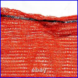 Orange Net Sacks With Drawstring Raschel Bags Mesh Vegetables Logs Kindling New
