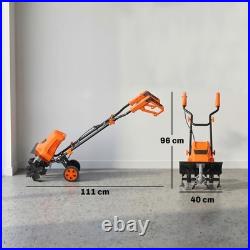 Outsunny 1500W Electric Tiller with 40cm Working Width, 20cm Tilling Depth
