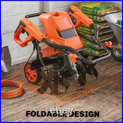 Outsunny 1500W Electric Tiller with 40cm Working Width, 20cm Tilling Depth