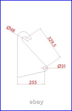 Pair of Massey Ferguson, MF, Faucheux Loader Brackets from 25mm Steel