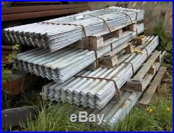 Parcel Of 25 New- Un Used Corrogated Galvanised Steel Roof Sheets 8ft Long