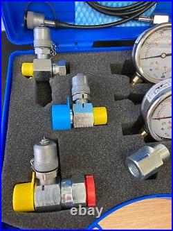 Pressure Test Kits, 400 BAR- Gauges, Test Points, Tees & Adaptors, Carry Case