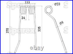 Pz Haybob Tine Kit Full Set Of 20 Complete Springs Fixing Kit Rollpin And Nylons