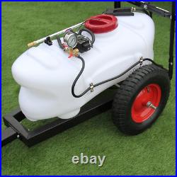 Quad ATV Sprayer Trailer Electric 60 Litre 12V Tank Boom Hand Lance Agricultural