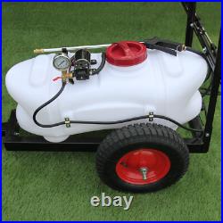 Quad ATV Sprayer Trailer Electric 60 Litre 12V Tank Boom Hand Lance Agricultural