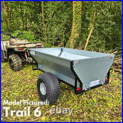 Quad ATV Tipping Trailer farm logging Metal trailer equestrian trailer Iron Ox