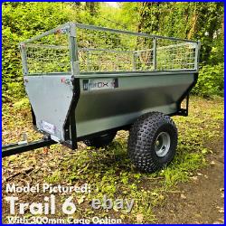 Quad ATV Tipping Trailer farm logging Metal trailer equestrian trailer Iron Ox