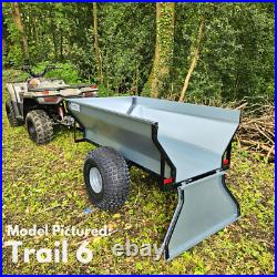 Quad ATV Tipping Trailer farm logging Metal trailer equestrian trailer Iron Ox