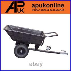 Quad ATV Utility Tipping Ride On Mower Off Road Trailer Garden Poly Dump Cart