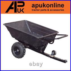 Quad ATV Utility Tipping Ride On Mower Off Road Trailer Garden Poly Dump Cart