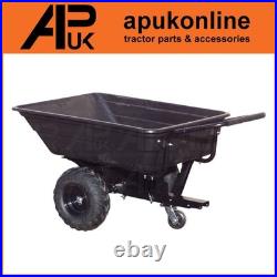 Quad ATV Utility Tipping Ride On Mower Off Road Trailer Garden Poly Dump Cart
