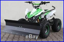Quad ATV mit Schneeschieber Schneeschild Räumschild 100cm aufgebaut PA