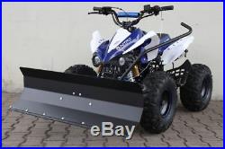 Quad ATV mit Schneeschieber Schneeschild Räumschild 100cm aufgebaut PA