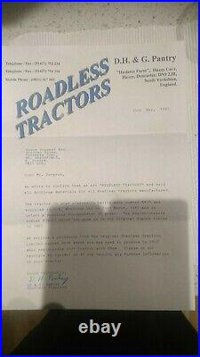 Roadless 65 tractor. 1967 E reg V5. Ford 5000. 4 wheel drive. Not County