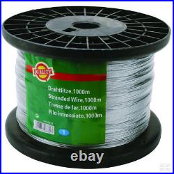 STRANDED GALVANISED FENCING WIRE Electric Fence 7 Strands Steel 200m 400m 1000m