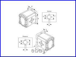 Single Hydraulic Pump K200330 for Fiat Ford New Holland David Brown Tractor