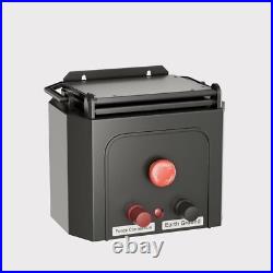 Solar Electric Fence Energiser Battery Powered 0.35J 10km Farm Pet Animal UK