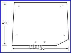 Sparex rear window glass for Case IH 3220, 4220, 4230, 4240 tractor (S. 67583)