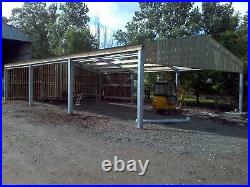 Steel Framed Farm Agricultural Building Shed Barn Supply & Build or in Kit Form