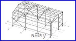 Steel Framed Kit Building 40ft x 20ft x 12ft Industrial, General Purpose