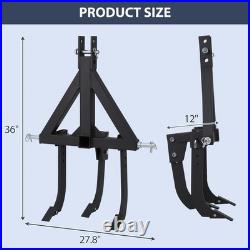 Steel Middle Buster 3-Point Quick Hitch Tractor Attachment for CAT 0&1 Tractors