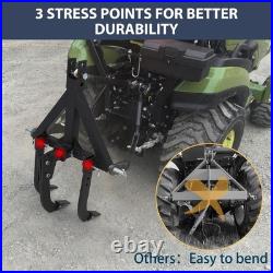 Steel Middle Buster 3-Point Quick Hitch Tractor Attachment for CAT 0&1 Tractors