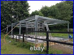 Steel frame building, carports, small Units, mono Slope Building